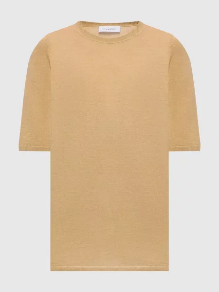 Футболка Chryse з кашеміру та шовку Gabriela Hearst коричнева