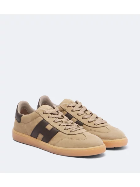 Sneakerși Hogan din piele bej