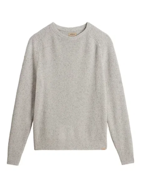 Пуловер Woolrich с кръгло деколте сиво