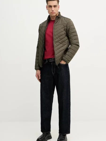 Однотонная футболка Hackett London бордовая