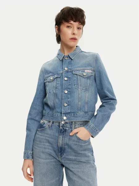 Calvin Klein Jeans Traper jakna plava