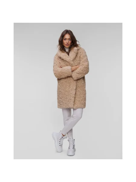 Stand Studio płaszcz Camille Cocoon Coat przejściowy oversize beżowy