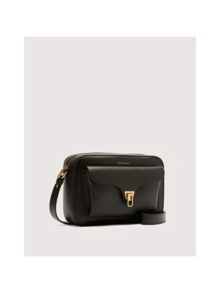 Torebka crossbody Coccinelle skórzana czarna