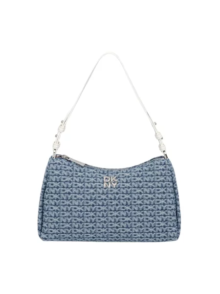 DKNY torebka hobo jeansowa REMY niebieska