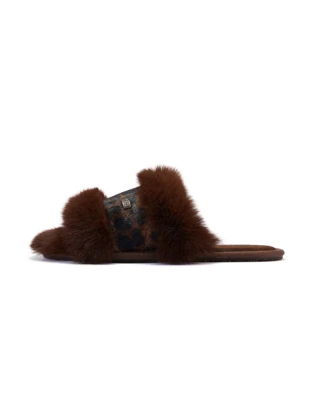 Australia Luxe Collective Pantofle MUCHAS LUXE hnědá