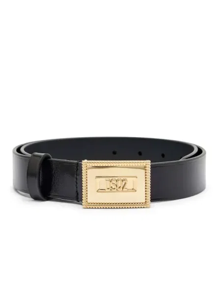 De piele Plaque negru