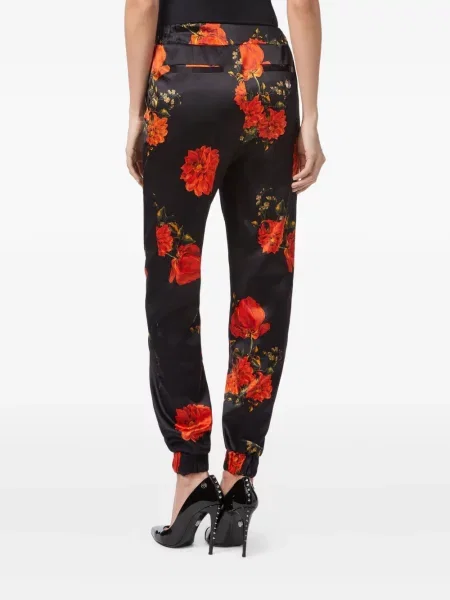 Pantaloni Philipp Plein cu autograf negru