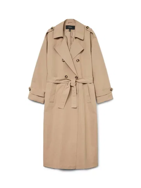 VERO MODA Palton de primăvară-toamnă VMChloe închis bej