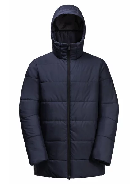 Пуховик Jack Wolfskin Deutzer Long Jkt синій
