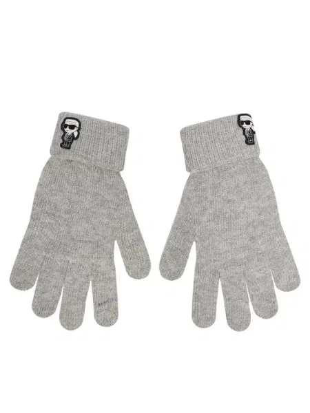 Rokavice KARL LAGERFELD siva