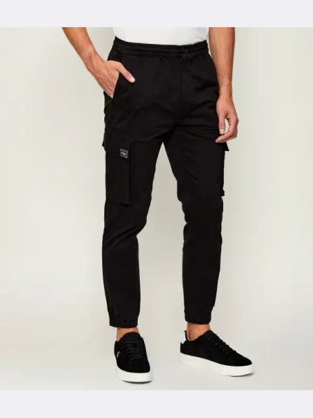 Pantaloni cargo Calvin Klein Jeans negru