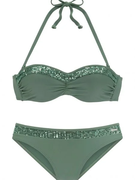 BRUNO BANANI Costum de baie două piese smarald verde