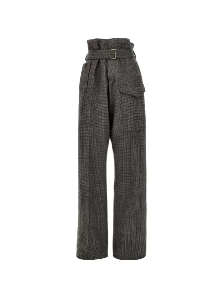 Cu centură pantaloni Etro gri