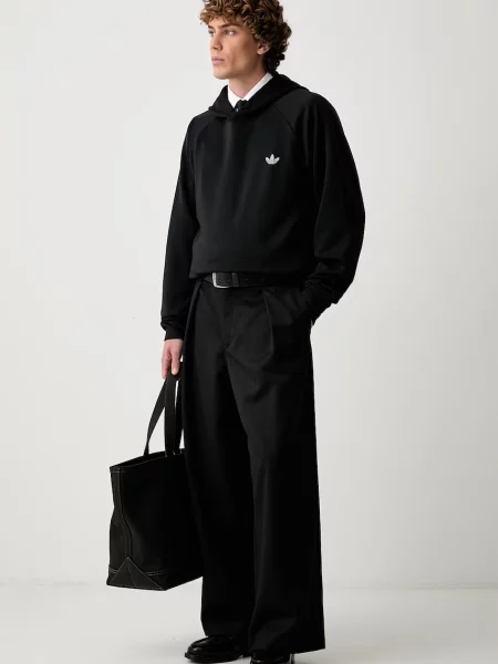 Majica Adidas Originals s kapuljačom crna