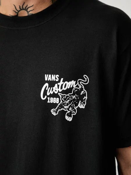 Vans тениска мъжка от Custom Cat черно
