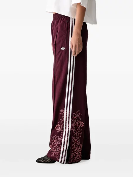 Hanorac Adidas cu broderie cu dungi alergare roz