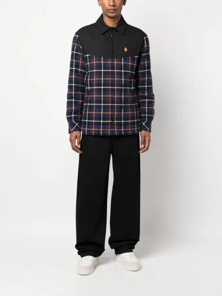Pledas ilgas striukė Marcelo Burlon County Of Milan mėlyna