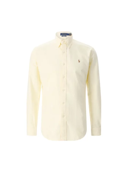 Koszula Polo Ralph Lauren w paski z paskiem żółta