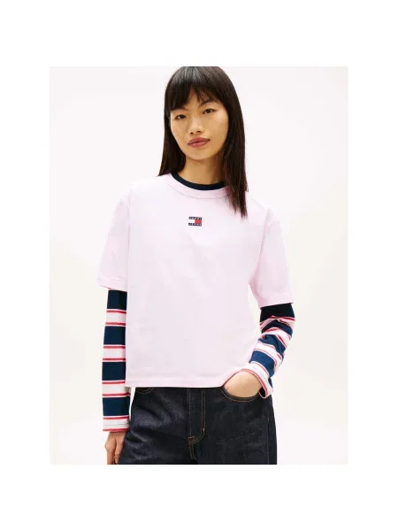 Tommy Jeans Majica roza ružičasta