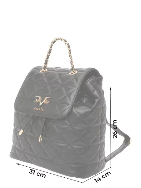 ITALIA Rucsac Elenora Gold' negru