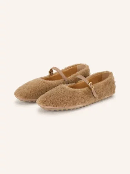 Tod's Mary Jane Baleríny Gomma S Cvočky světle hnědá