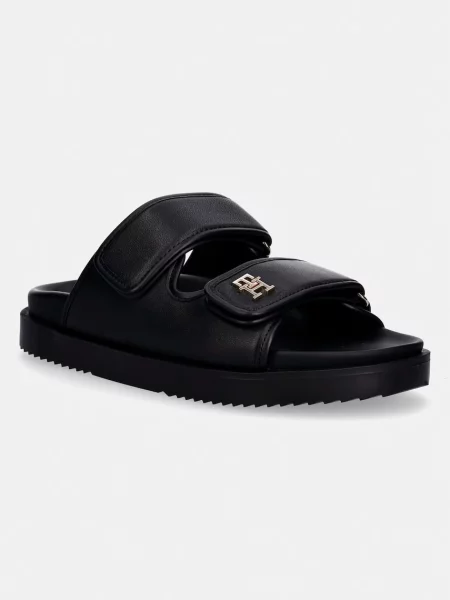 TOMMY HILFIGER Saboți negru