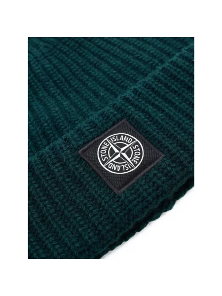 Czapka Stone Island z kamieniami zielona