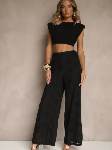 Pantaloni Tolazia negri