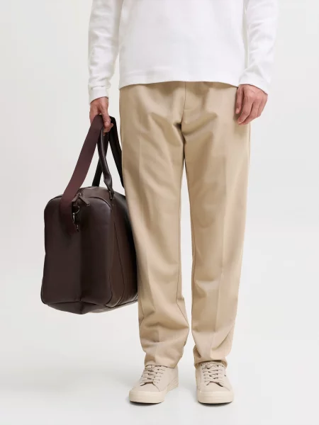 JACK & JONES Pantaloni cu dungă JPSTKane Toby' bej