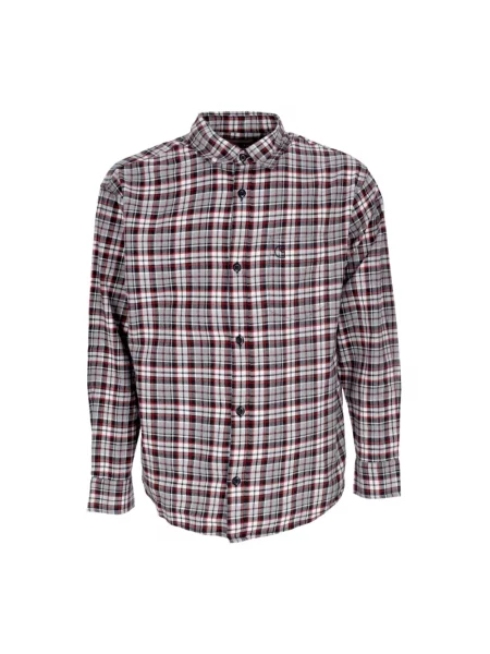 Koszula Carhartt Wip w kratę flanelowa szara