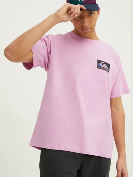Quiksilver Póló Back Flash Ekru lila