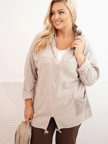 Hanorac Kesi Włoski alb