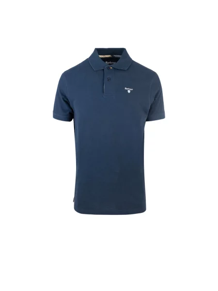 Barbour Koszulka Polo Z Piki blau granatowa