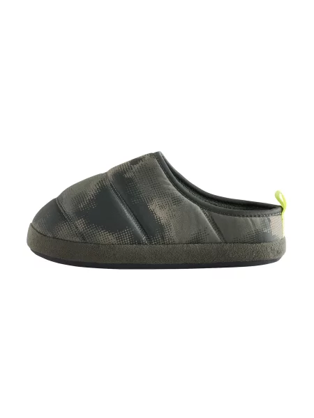 Next Papuci de casă kaki / oliv / închis verde