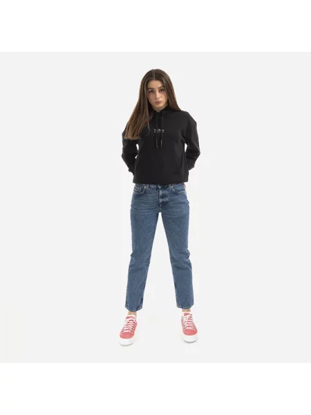 Tom Wood bluza Eden z kapturem z nadrukiem czarny