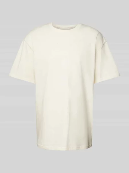 T-shirt z wyhaftowanym logo Karl Kani beżowa