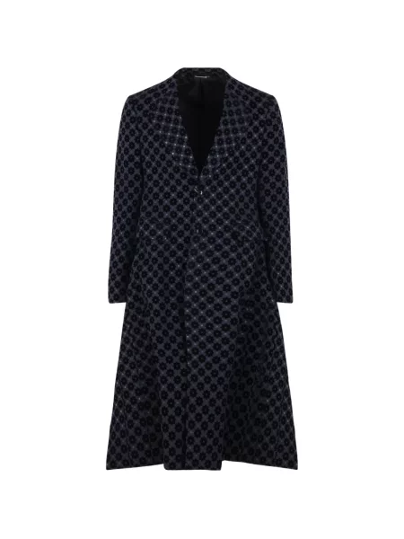 Palton Comme Des Garcons Homme Plus cu imprimeu geometric negru
