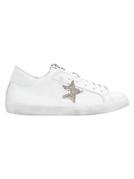 Sneakersy 2star zamszowe białe