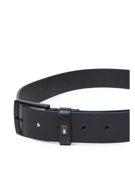 Cu centură curea Tommy Hilfiger din piele albastru