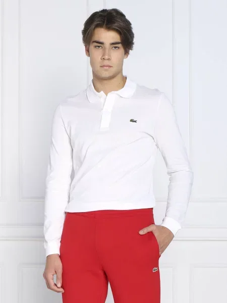 Tricou polo Lacoste alb