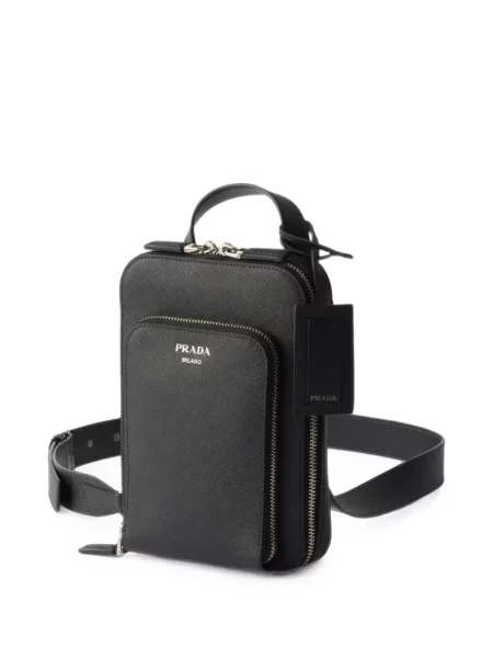 Rucsac Prada din piele negru