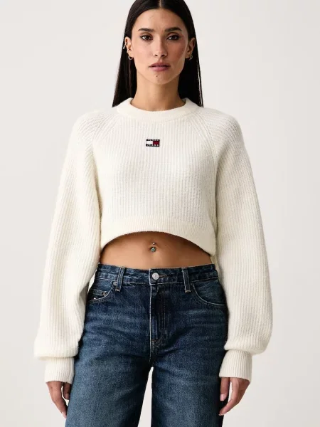 Pulover Tommy Hilfiger de lână bej
