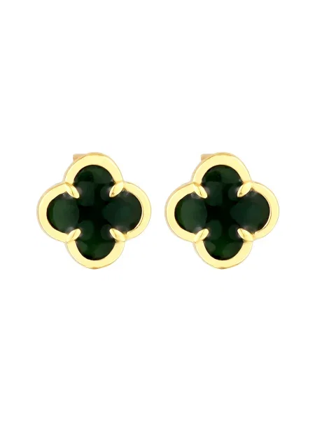 ELLI Cercei auriu verde