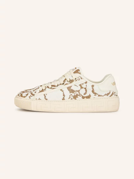 Versace Sneakersy beige beżowe