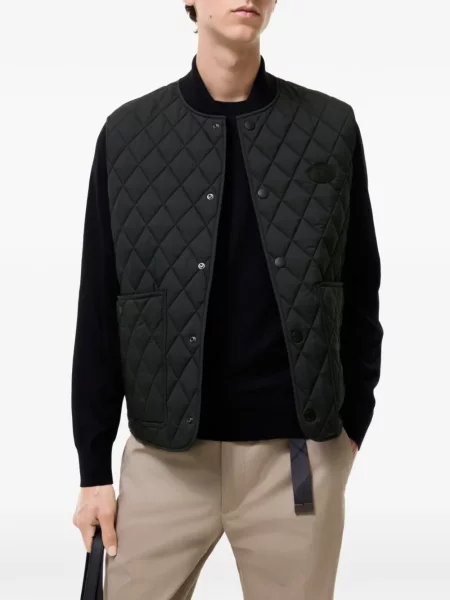 Matlasat vestă Burberry verde