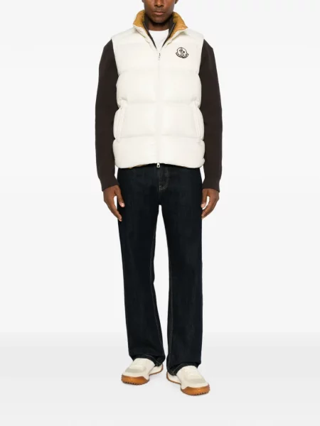 Matlasat vestă Moncler alb
