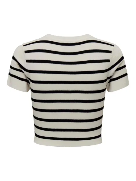 JDY Pulover CIRKELINE negru alb