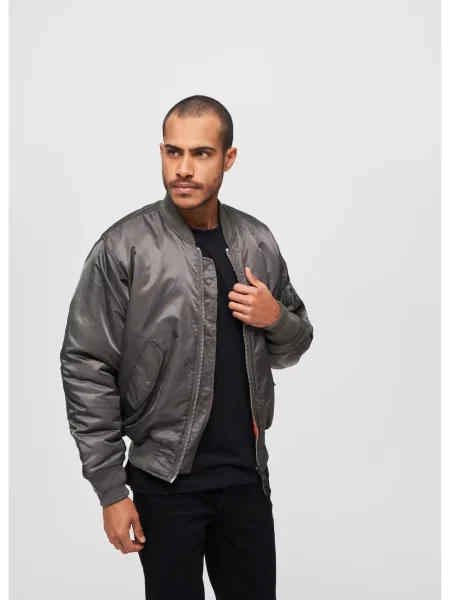 Яке тип бомбър Brandit сиво