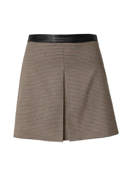 ABOUT YOU Fustă Zola crem / maro / gri metalic negru