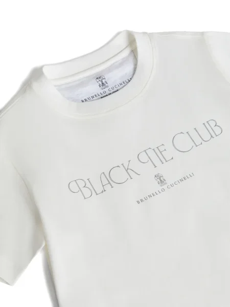Dětské tričko Brunello Cucinelli bílé